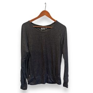 [Athleta] Dark Gray Long Sleeve Activewear Top